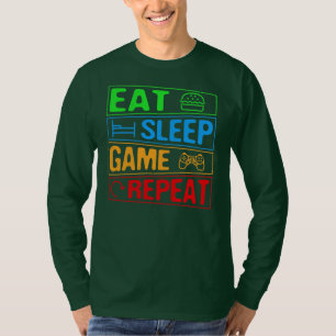 Gaming Eat Sleep Game Wiederholung Geschenk Multip T-Shirt