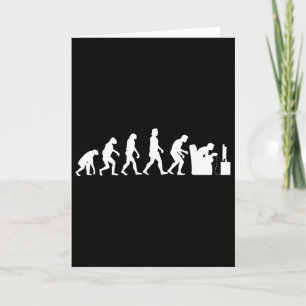Gaming Evolution Funny Retro Video Game Gamer Nerd Karte
