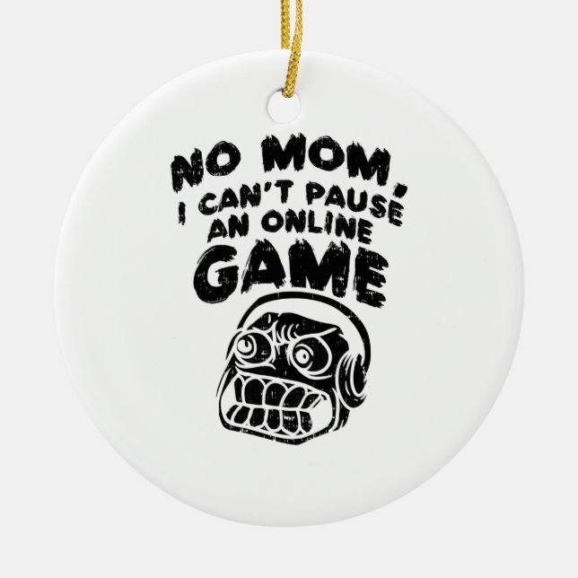 Gaming-Gambling-Geschenk Keramik Ornament (Vorne)