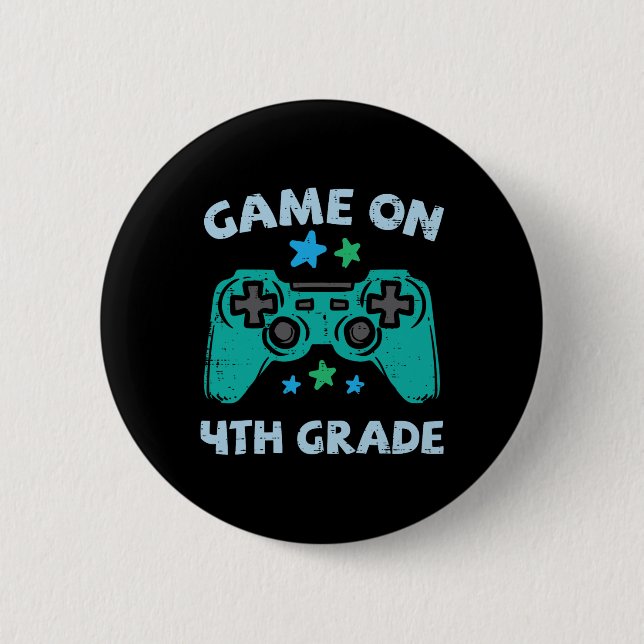 Gaming Game auf 4. Klasse 4 erste Schule G Button (Vorderseite)