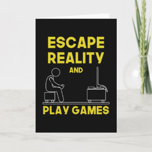 Gaming Game Gamer Video Game Console Geschenk Idee Karte