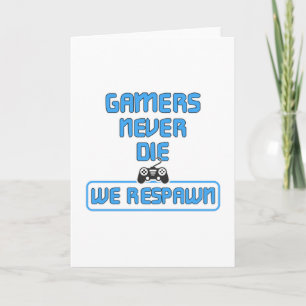 Gaming Game Gamer Video Game Console Geschenk Idee Karte