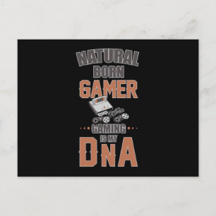 Gaming Game Gamer Video Game Console Geschenk Idee Postkarte