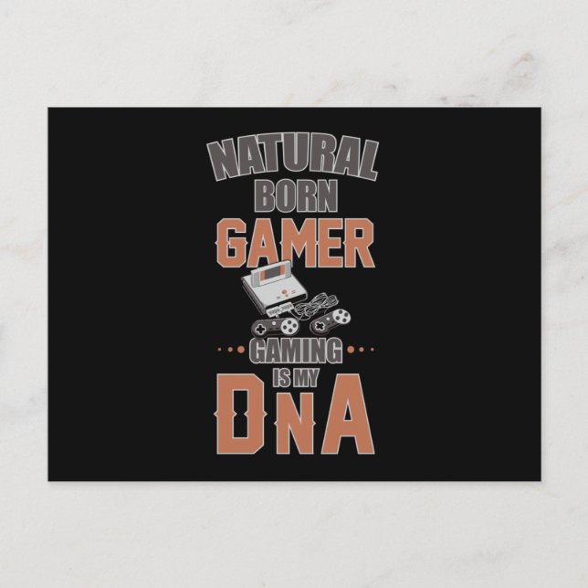Gaming Game Gamer Video Game Console Geschenk Idee Postkarte (Vorderseite)