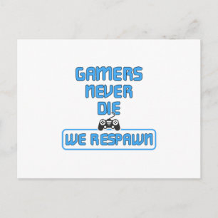 Gaming Game Gamer Video Game Console Geschenk Idee Postkarte