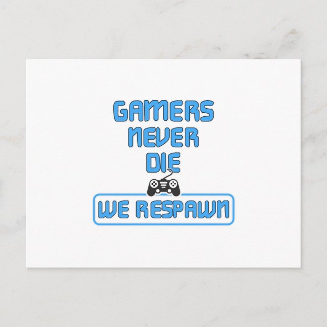 Gaming Game Gamer Video Game Console Geschenk Idee Postkarte (Vorderseite)