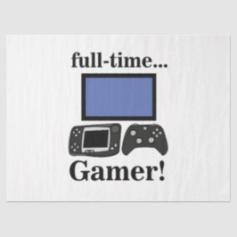 Gaming Gamer Funny Birthday Seidenpapier