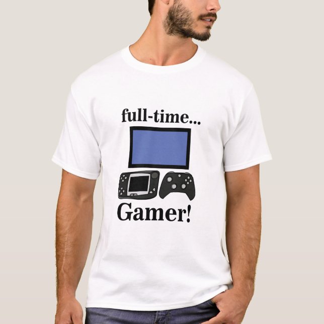 Gaming Gamer Funny T-Shirt (Vorderseite)