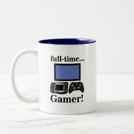 Gaming Gamer Funny Zweifarbige Tasse