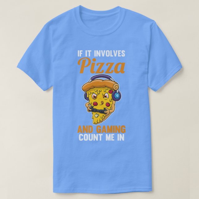 Gaming Gamer Pizza 920 T-Shirt (Design vorne)