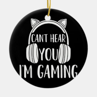 Gaming Gamer Video Game Headset Keramik Ornament