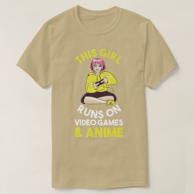 Gaming Games Gamer Anime Premium  T-Shirt (Design vorne)