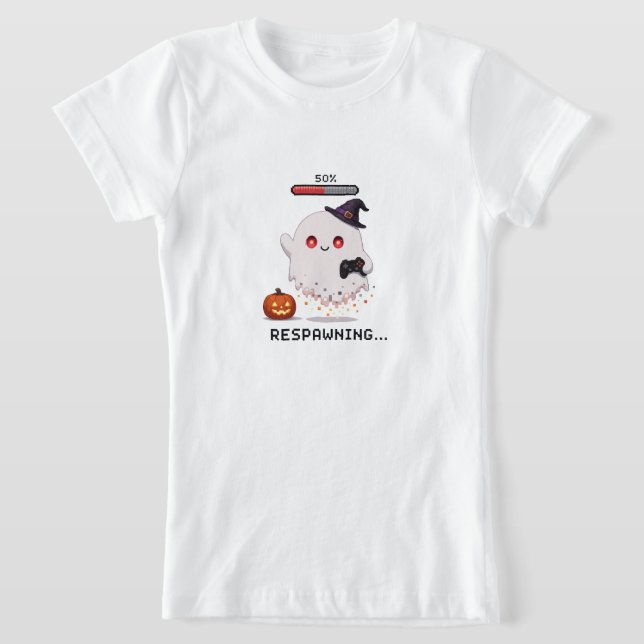 Gaming-Geist Halloween-Wiederbelebung T-Shirt (Ablage )