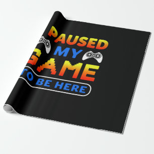 Gaming-Geschenk habe ich mein Spiel hier gehalten Geschenkpapier