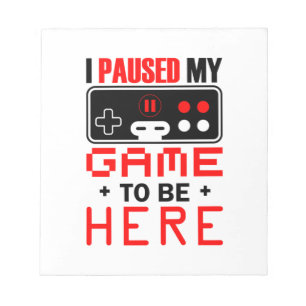 Gaming-Geschenk habe ich mein Spiel hier gehalten Notizblock