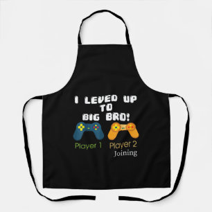 Gaming-Geschenk I Level Up für großen Bruder Brude Schürze