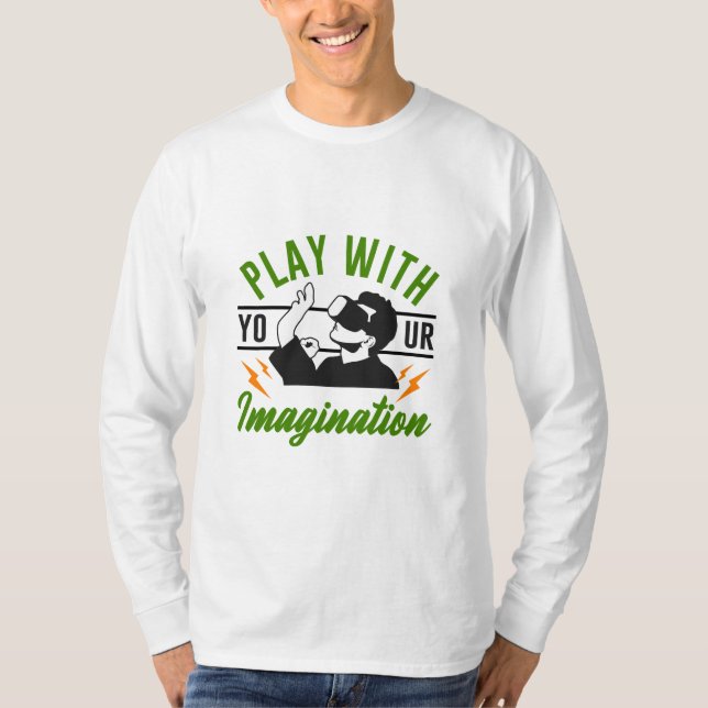 Gaming-Geschenk mit Ihrer Fantasie T-Shirt (Vorderseite)