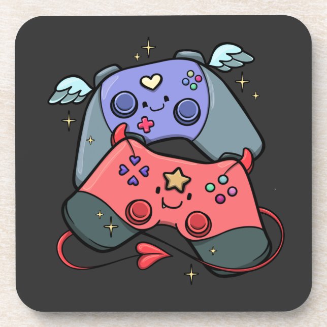 Gaming Getränkeuntersetzer (Vorderseite)