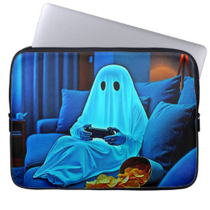 Gaming Ghost gemütliche Nacht in Design Laptopschutzhülle