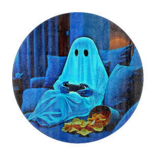 Gaming Ghost gemütliche Nacht in Design Schneidebrett