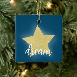 Gaming Gold Star Keramikornament
