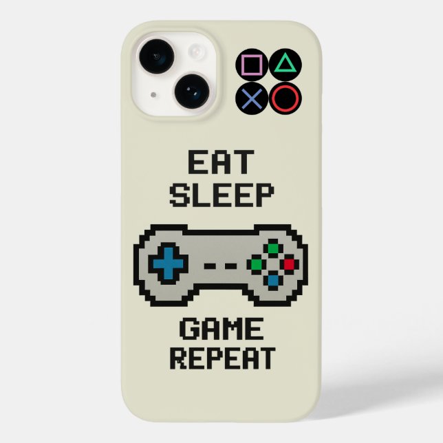Gaming-Handyhülle – Pixel-Art-Gamerschutz Case-Mate iPhone Hülle (Rückseite)