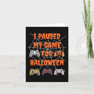 Gaming Ich habe mein Spiel zu Halloween Spaß Gamer Karte
