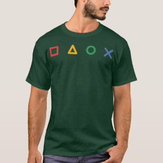Gaming Icons Controller mit Vintage-Mädchen T-Shirt