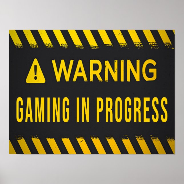 Gaming im Gange Poster (Vorne)