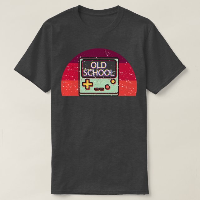 Gaming in der alten Schule Retro 80er Videospiel V T-Shirt (Design vorne)