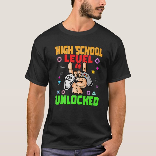 Gaming in der High School zurück zur Schule 20 T-Shirt (Vorderseite)