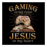 Gaming in meinen Adern Jesus in meinem Herzen