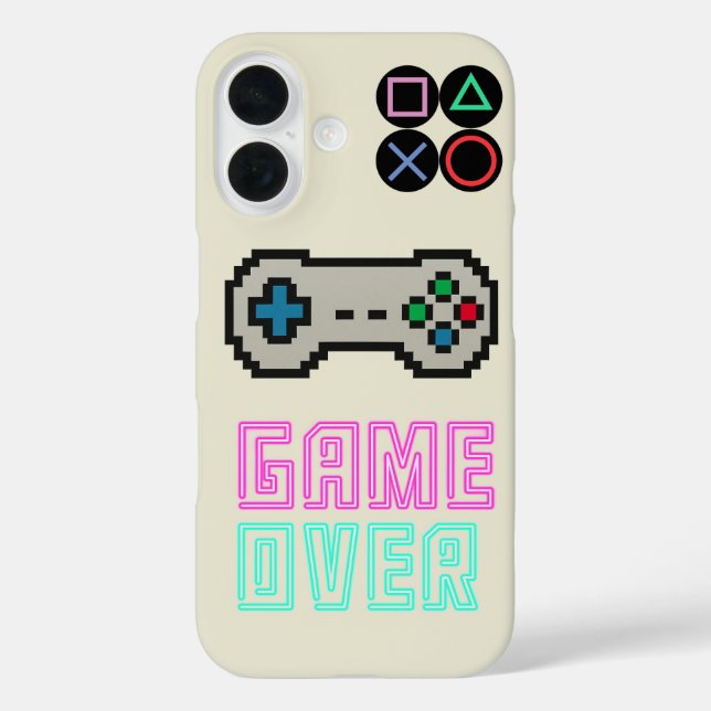 Gaming iPhone Case – Pixel Art Video Game Cover (Rückseite)