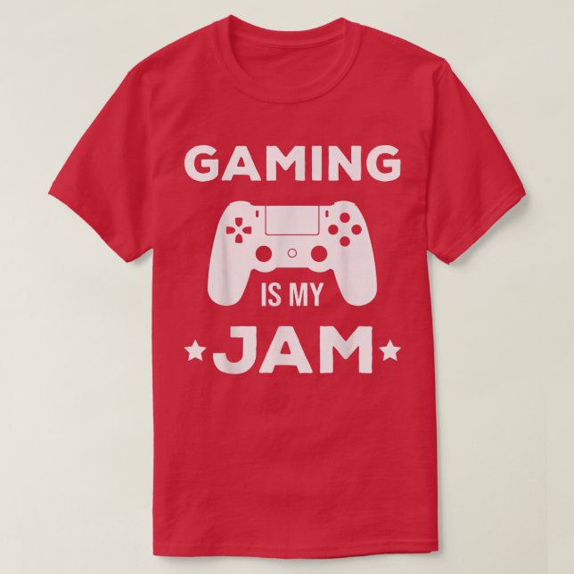 Gaming Is My Jam Video Games Lover Controller Vide T-Shirt (Design vorne)