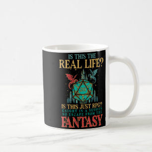 Gaming ist dieses wahre Leben oder Fantasy lustige Kaffeetasse