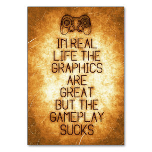 Gaming ist in Wirklichkeit großartig Tischnummer