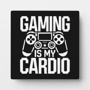 Gaming ist mein Cardio - Funny Gamer Spaß Fotoplatte