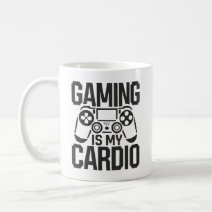 Gaming ist mein Cardio - Funny Gamer Spaß Kaffeetasse