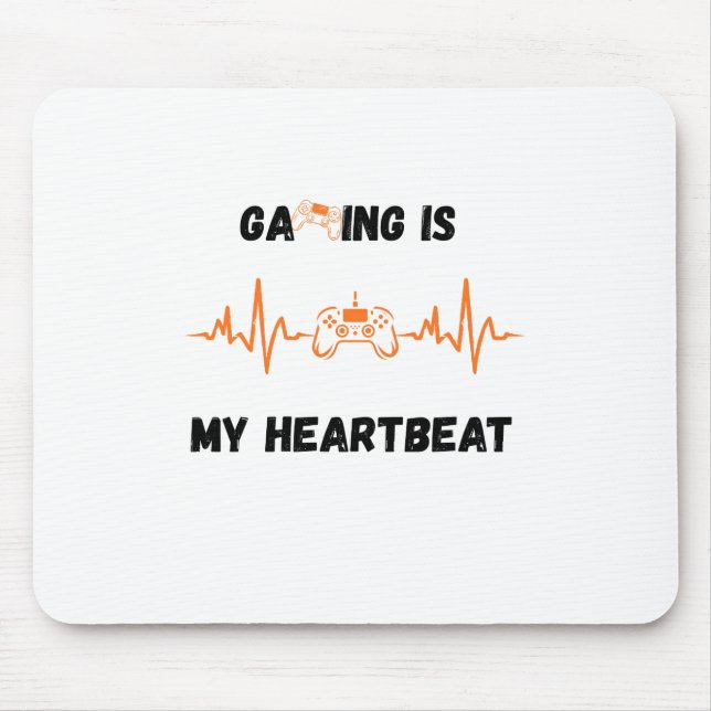 Gaming ist mein Herzschlag-Mauspad Mousepad (Vorne)