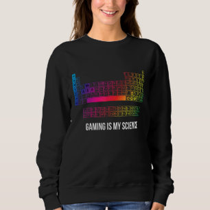 Gaming ist mein Science RGB Keyboard war Cool Chri Sweatshirt