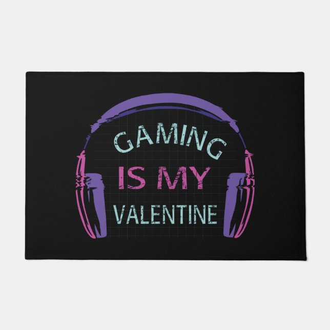 Gaming ist mein Valentine Fußmatte (Vorderseite)