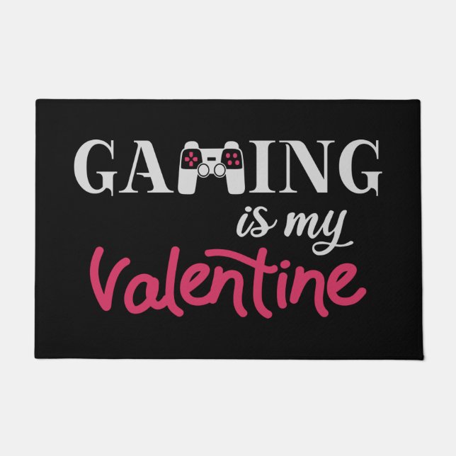 Gaming ist mein Valentine Fußmatte (Vorderseite)