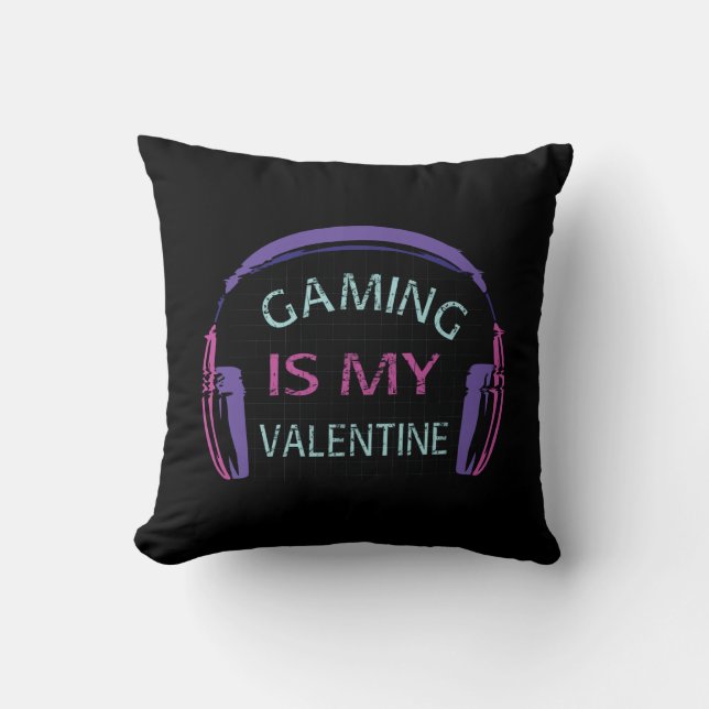 Gaming ist mein Valentine Kissen (Vorderseite)