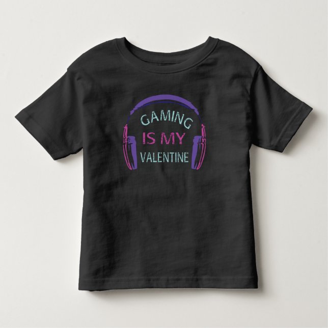 Gaming ist mein Valentine Kleinkind T-shirt (Vorderseite)