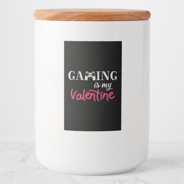 Gaming ist mein Valentine Lebensmitteletikett (Vorderseite)