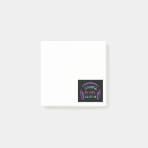 Gaming ist mein Valentine Post-it Klebezettel