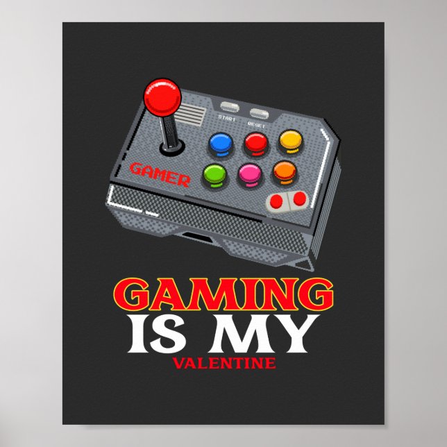 Gaming ist mein Valentine Poster (Vorne)