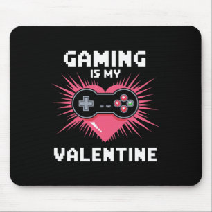 Gaming ist mein Valentinstag Lustiger Gamer Männer Mousepad
