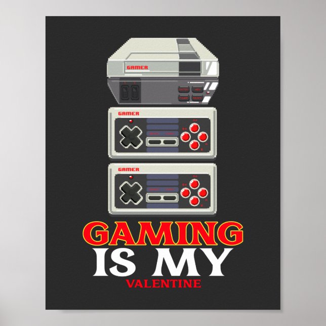 Gaming ist mein Valentinstag Poster (Vorne)