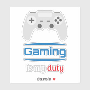 Gaming ist meine Pflicht Gamer Controller Aufkleber